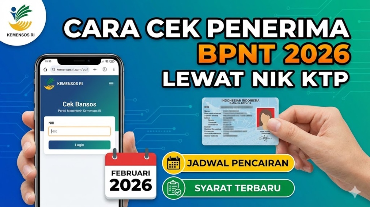 Cara Cek Penerima BPNT 2026 Lewat NIK KTP: Jadwal Pencairan dan Syarat Terbaru Februari 2026