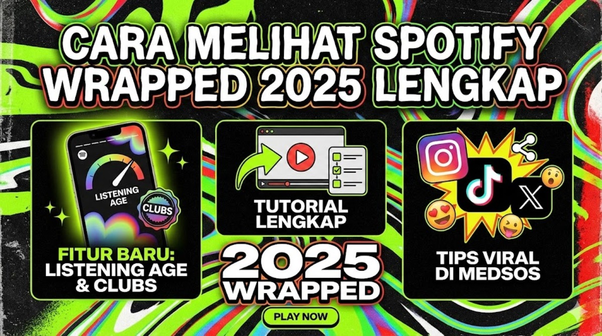 Cara Melihat Spotify Wrapped 2025 Lengkap: Fitur Baru, Tutorial, dan Tips Viral di Medsos