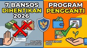 Daftar Lengkap 7 Bansos yang Dihentikan Pemerintah Tahun 2026 dan Program Penggantinya