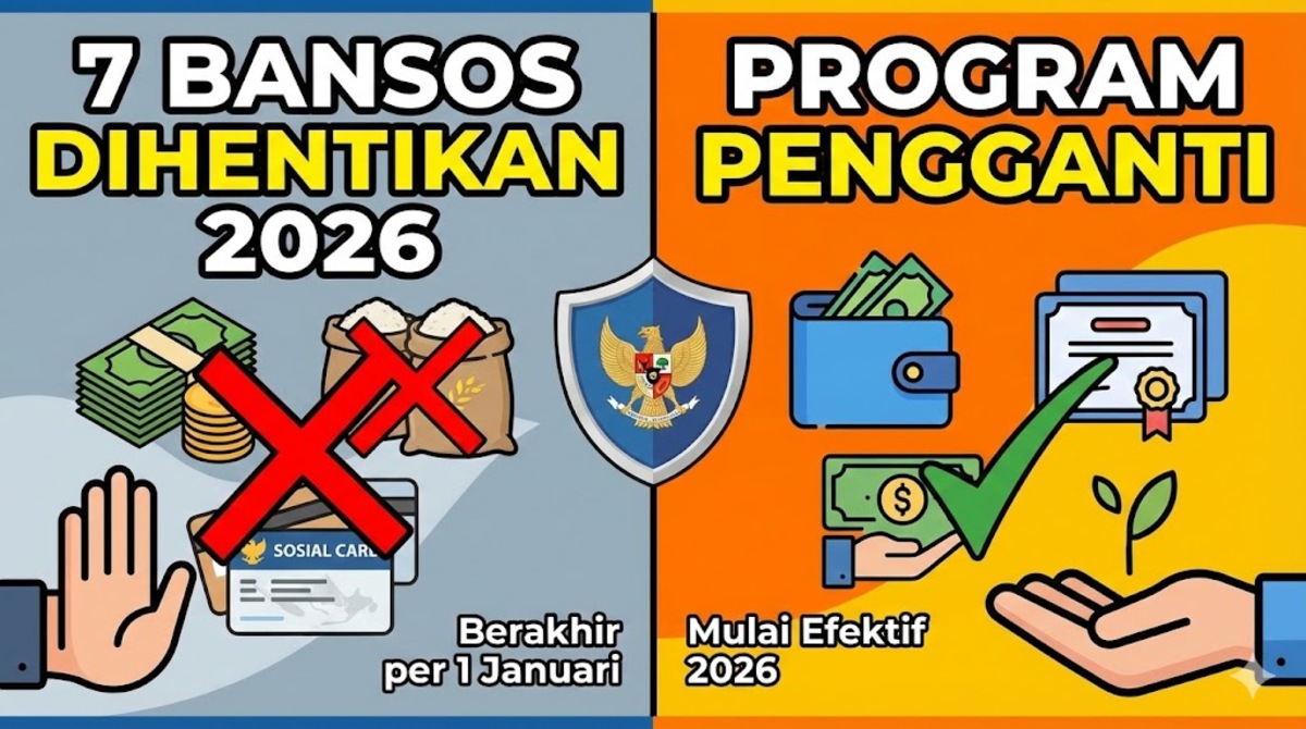 Daftar Lengkap 7 Bansos yang Dihentikan Pemerintah Tahun 2026 dan Program Penggantinya