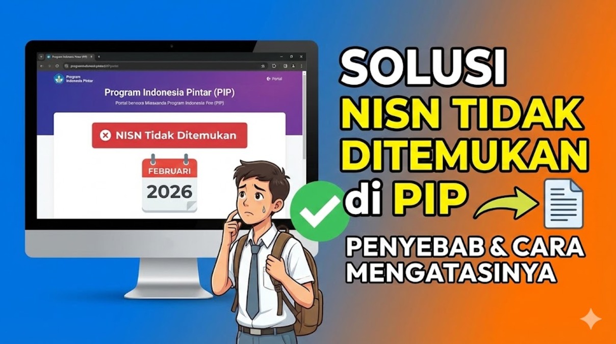 Solusi NISN Tidak Ditemukan di PIP Februari 2026: Penyebab dan Cara Mengatasinya