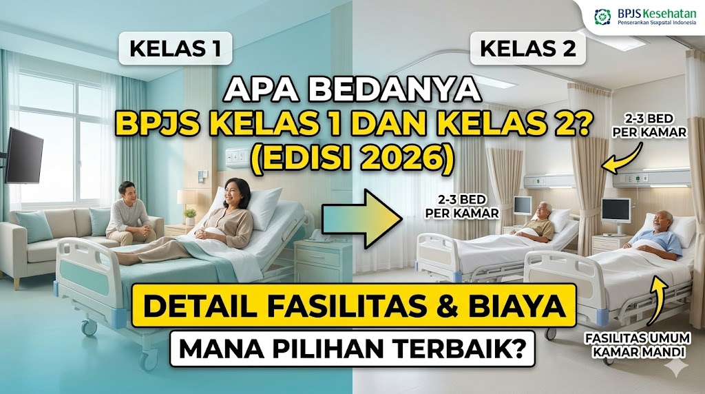 Apa Itu BPJS Kelas 2 Tahun 2026 dan Apa Bedanya dengan Kelas 1?