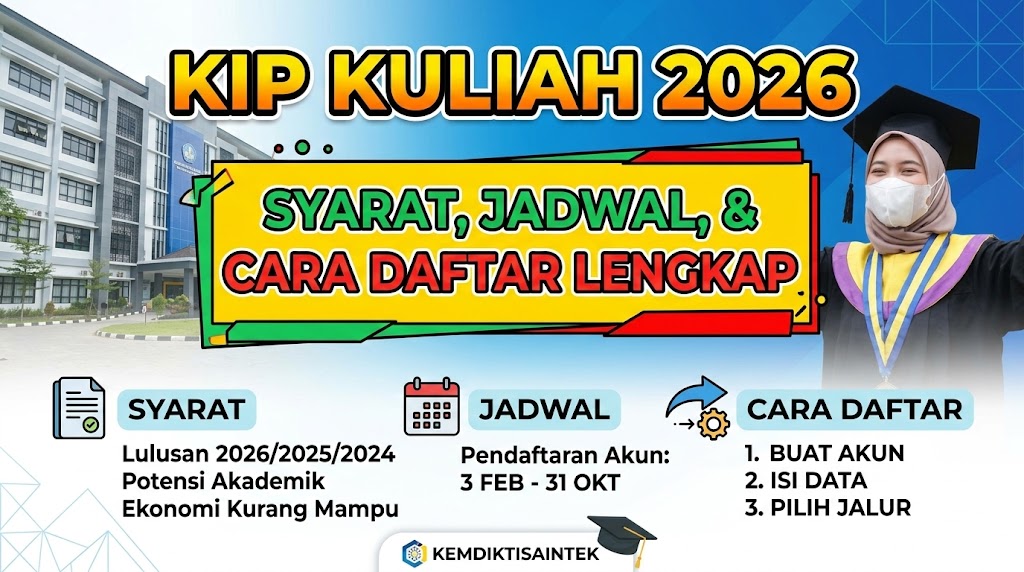 Apa Itu KIP Kuliah 2026? Syarat, Jadwal, dan Cara Daftar Lengkap
